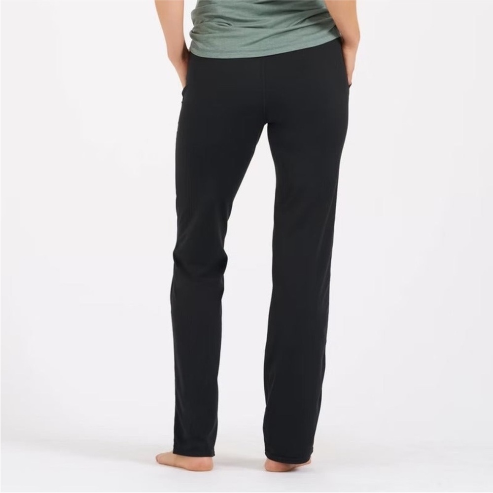 Vuori Women's Pants Halo Wide Leg Flare Black Size Large VW425 - Picture 4 of 10